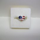 AVON "Sterling Silver Heart of America anywhere ring" New in box