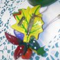 Philippine Handmade hand painted parrot eating fruit pin