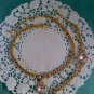 Princess House "Luminess" Swarovski Crystal and goldtone necklace with bracelet set