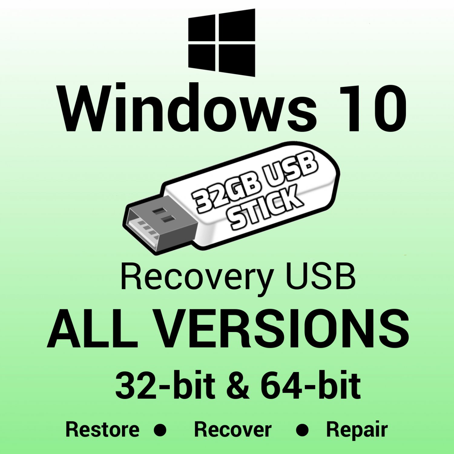 recovery usb win 10