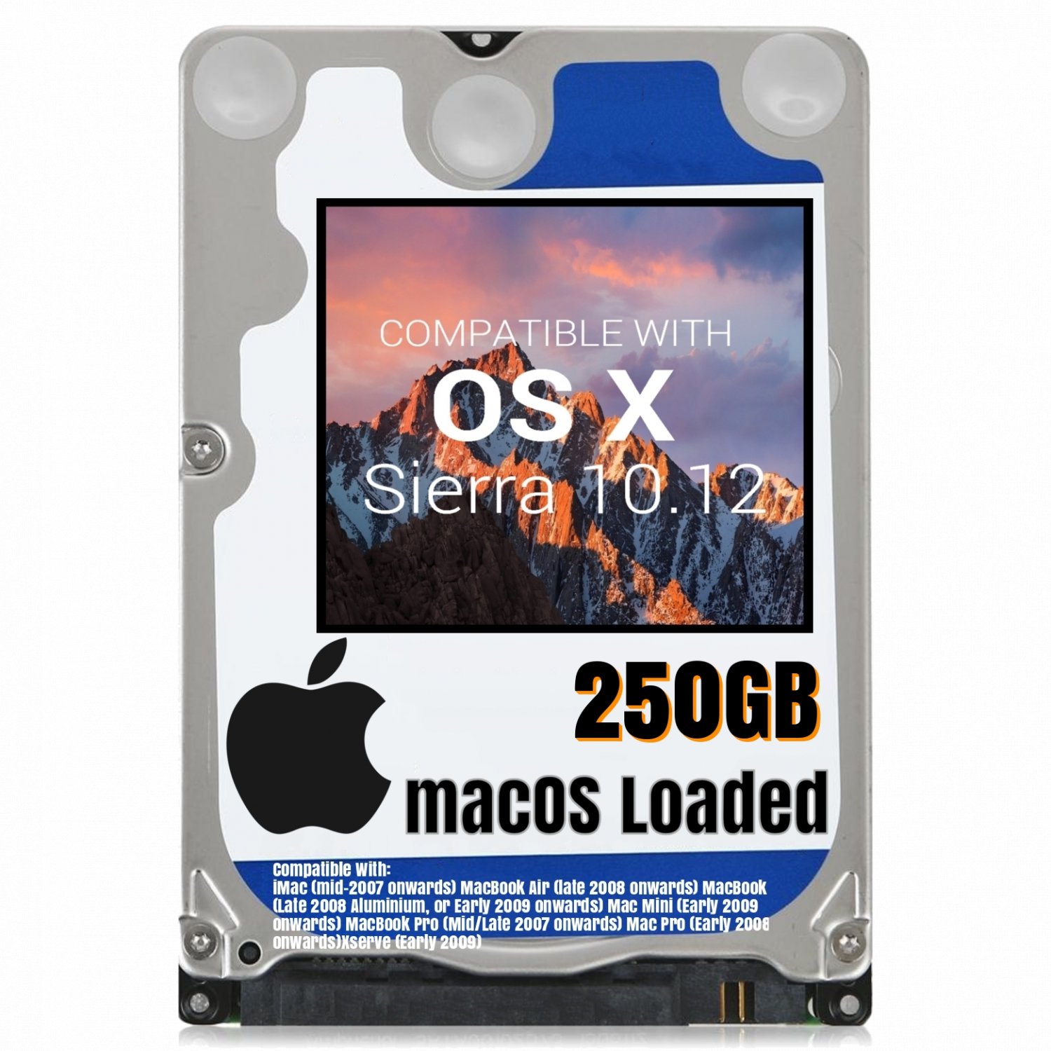 Macos Mac Os X 1012 Sierra Preloaded On 250gb Sata Hdd