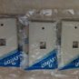 Leviton Ivory Quickport 1-Port Wallplate 41080-1IP  lot of 3
