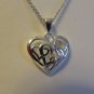 Hearts in Hearts Sterling Silver Pendant on 18in Necklace