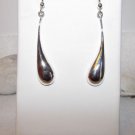 Dew Drop Sterling Silver Dangle Earrings hook drop