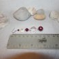 Ruby Agate and Sterling Silver Eternity Circle Drop Dangle Earrings
