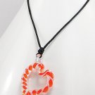 NEW! Breezy Glass and Enamel Heart Necklace