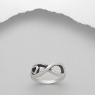 Infinity Heart Ring - .925 Sterling Silver - Sizes 7 8 NEW Infinity Heart Ring - .925 Sterling Silver - Sizes 7 8 NEW