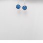 Sterling Silver Straight Capri Blue Crystal Orb Ball Dangle Butterfly Stud Earrings