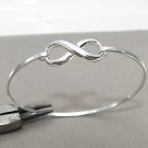 Infinity Friendship Love 925 Sterling Silver Bangle Bracelet Cuff Infinity Friendship Love 925 Sterling Silver Bangle Bracelet Cuff