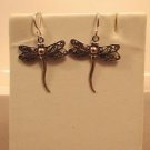 Dragonfly 925 Sterling Sliver Dangle Hook Earrings