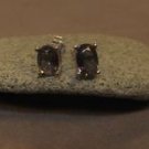 .9 Ct Rainbow Mystic Topaz 925 Sterling Silver Butterfly Stud Earrings Oval Cut .9 Ct Rainbow Mystic Topaz 925 Sterling Silver Butterfly Stud Earrings Oval Cut