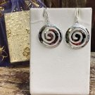 Celtic Spiral French Wire Sterling Silver Earrings