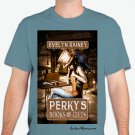 Perky's Books and Gifts T-shirt - Stone Blue