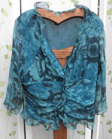 Silk Ruffle Blouse