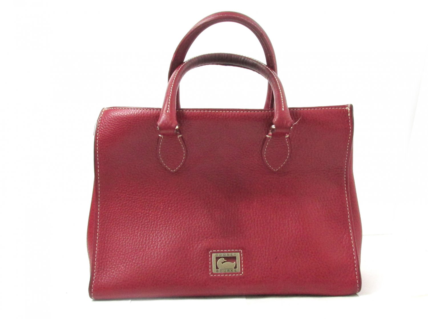 dooney and bourke red leather tote