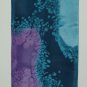 NEW*HAND PAINTED*HOKUSI WAVE EFFECTS*SILK*SCARF*WINE*TURQ*LAVENDER*EMERALD