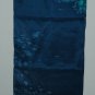 NEW*HAND PAINTED*HOKUSI WAVE EFFECTS*SILK*SCARF*BRNT ORANGE*COBLT*TURQ*EMRLD