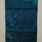 NEW*HAND PAINTED*HOKUSI WAVE EFFECTS*SILK*SCARF*BRNT ORANGE*COBLT*TURQ*EMRLD