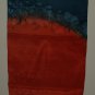 NEW*HAND PAINTED*HOKUSI WAVE EFFECTS*SILK*SCARF*BRNT ORANGE*COBLT*TURQ*EMRLD