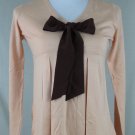 NEW*VICTORIA SECRET*SILK*V NECK SWEATERS*PEACH*PUMPKIN*SIZE M*RT $86*65% OFF