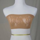 NEW*NEWPORT NEWS*2005*BANDEUA BRA*BY CAMI*NUDE*FLORAL LACE*M/L*RT $25