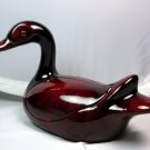 LIKE NEW*VINTAGE*1970*KANADOU*FRANCE*CERAMIC DUCK*RICH MULTI DEEP RED GLAZE*COLORED CONTOURED BODY*