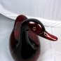 LIKE NEW*VINTAGE*1970*KANADOU*FRANCE*CERAMIC DUCK*RICH MULTI DEEP RED GLAZE*COLORED CONTOURED BODY*