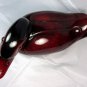LIKE NEW*VINTAGE*1970*KANADOU*FRANCE*CERAMIC DUCK*RICH MULTI DEEP RED GLAZE*COLORED CONTOURED BODY*