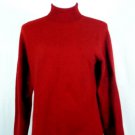 LIKE NEW*CHARTER CLUB*100% CASHMERE*TURTLENECK*2 PLY*RICH APPLE RED*SUPERB CONDITION*SIZE MEDIUM*
