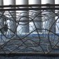 LIKE NEW*VINTAGE*OPEN WRAPPED WIRE BOX*SILVER*ABSTRACT*8"x5"x3"