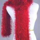 FO FIRZ*SHADES OF RICH VIVID REDS*EACH ONE OF A KIND*HAND KNIT*PLUSH*COZY * SCARVES