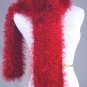 FO FIRZ*SHADES OF RICH VIVID REDS*EACH ONE OF A KIND*HAND KNIT*PLUSH*COZY * SCARVES