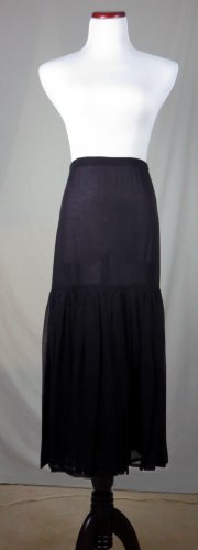 VINTAGE*1990*BETH SCHAEFFER*LONG BLACK MAXI SKIRT*100% SILK*EXCELLENT CONDITION*SIZE 6