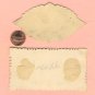 RESERVEDVictorian Calling Cards Red Roses with Hand - Vintage Scrap Ephemera