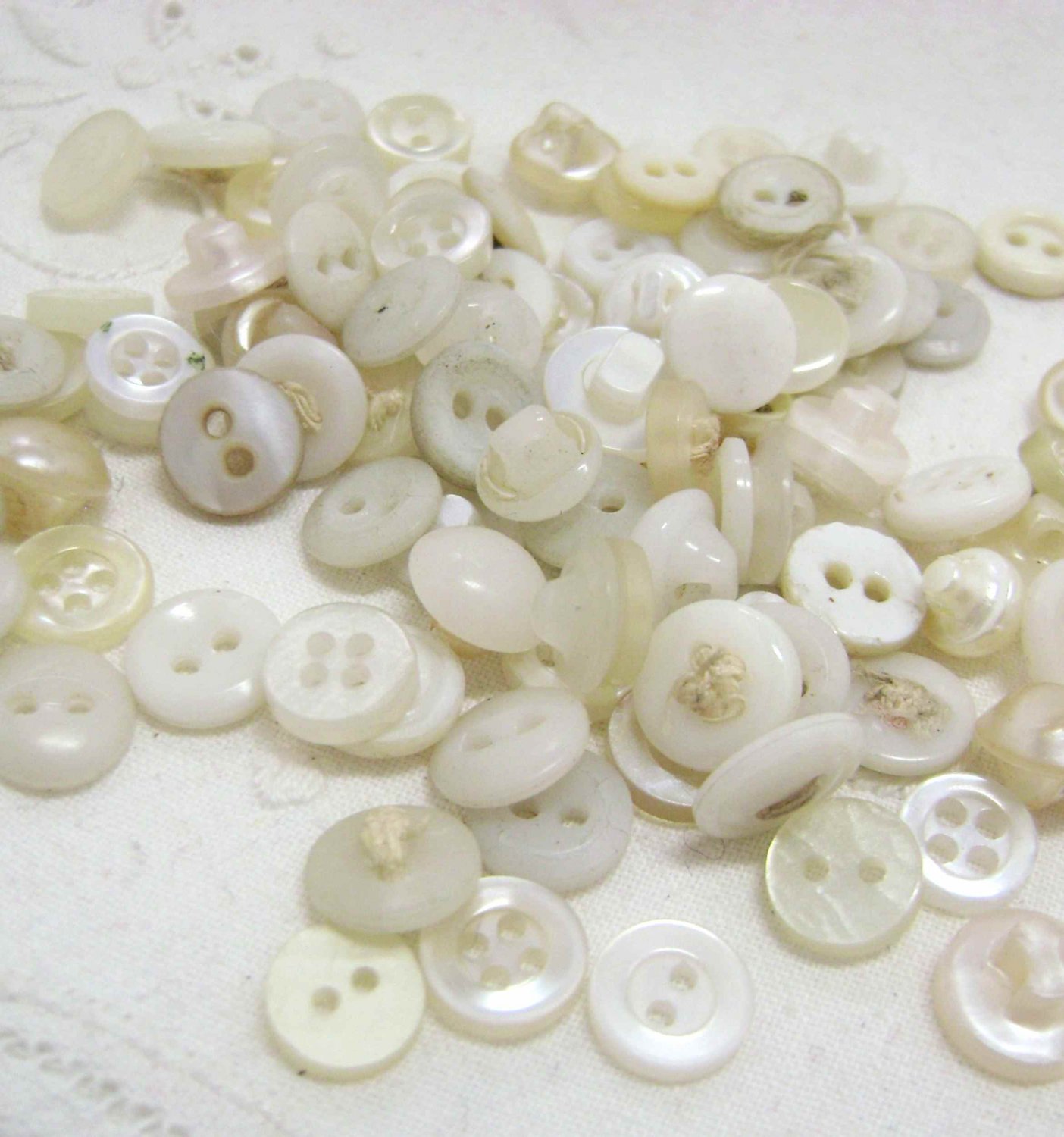 Vintage Small Buttons for Doll's Clothes or Scrapbooking