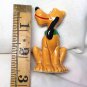 SOLD Vintage Pluto Disney Dog Ceramic Figurine Japan Orange Cute - Original Price Label - 2-1/2"