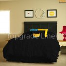 100% COTTON 800 TC CORNER RUFFL DUVE SET QUEEN SIZE BALCK