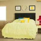 100% COTTON 800 TC CORNER RUFFL DUVE SET QUEEN SIZE YELLOW
