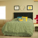 100% COTTON 800 TC CORNER RUFFL DUVE SET TWIN SIZE MOSS