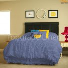 100% COTTON 800 TC CORNER RUFFL DUVE SET TWIN SIZE NAVY BLUE