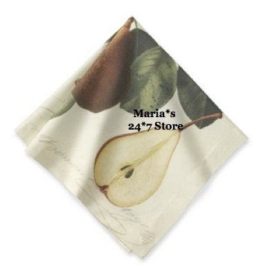 WILLIAM SONOMA Nappe Botanical Pear Napkins
