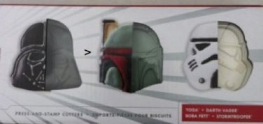 WILLIAM SONOMA Cookie Cutter 4 Star Wars Set Heros Darth Vader Stromtrooper