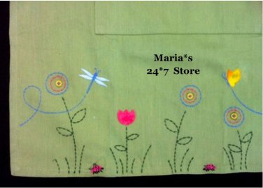 Williams Sonoma Green Butterfly Apron Kids Pottery Barn