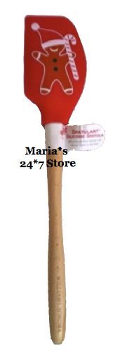 Williams Sonoma Spatulart Gingerbread Boy Med Red Spoon Spatula