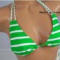 Hula Honey Bikini Swim Suit Halter Top Women's Sz S, L