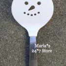 Williams Sonoma White Flexible Snowmen Spatula