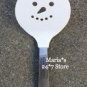 Williams Sonoma White Flexible Snowmen Spatula