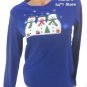 My Christmas Blue Snowman Studded Top T-Shirt Women's Sz S, L