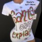 Ransom Santa Glitz T-Shirt Women's Jr. Sz S