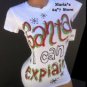 Ransom Santa Glitz T-Shirt Women's Jr. Sz S